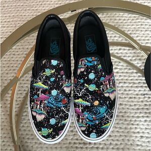 Cosmic Glow Vans Slip On’s Men’s Size 11.5